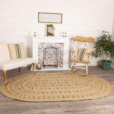 Celeste Jute Braided Rugs Oval VHC Brands - The Fox Decor